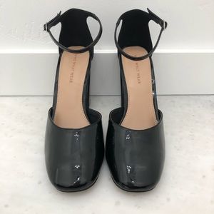 Who What Wear Black Patent Mary Jane Heels SZ 9.5